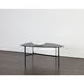 Kiernan 39.5 X 28 inch Black / Matte Black Side Table